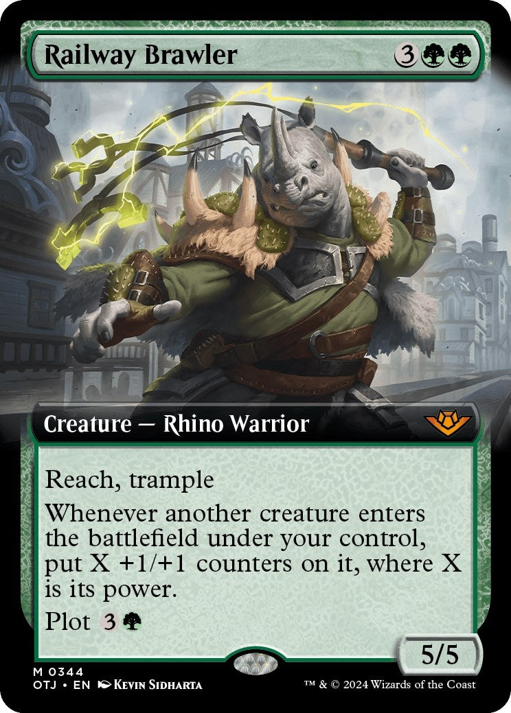 Railway Brawler (Extended Art) (344) (Outlaws of Thunder Junction)