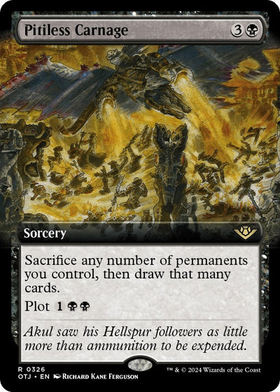 Pitiless Carnage (Extended Art) (326) (Outlaws of Thunder Junction)