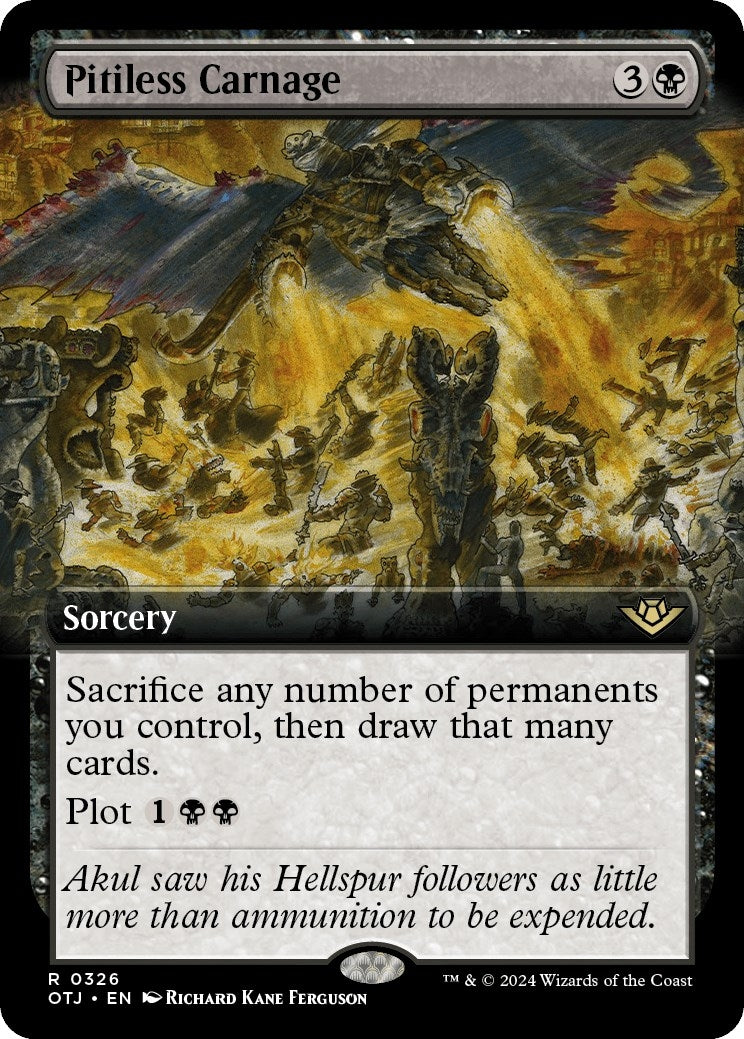 Pitiless Carnage (Extended Art) (326) (Outlaws of Thunder Junction)