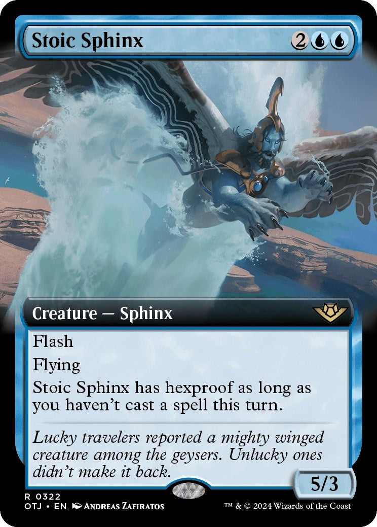 Stoic Sphinx (Extended Art) (322) (Outlaws of Thunder Junction)