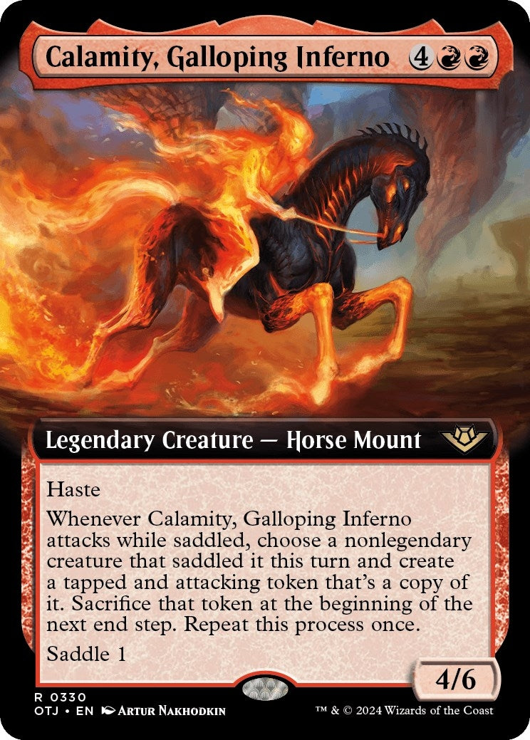 Calamity, Galloping Inferno (Extended Art) (330) (Outlaws of Thunder Junction)