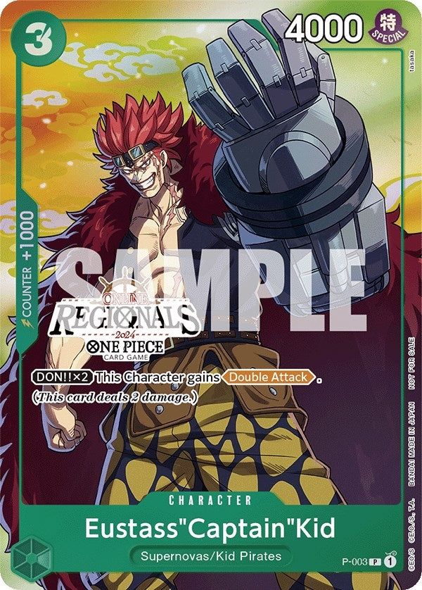 Image for Eustass"Captain"Kid (Online Regional 2024 Vol. 2) [Participant] (P-003) (One Piece Promotion Cards) - One Piece Card Game