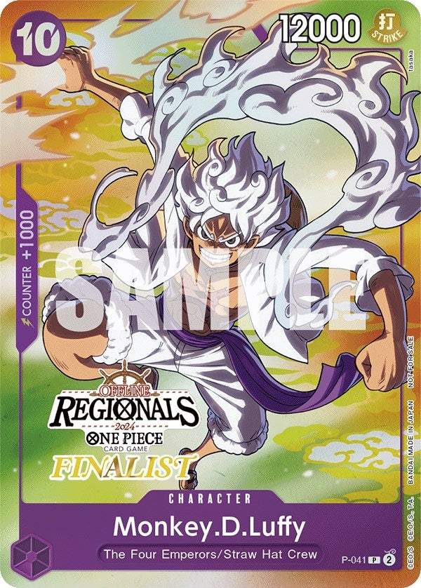 Image for Monkey.D.Luffy (041) (Offline Regional 2024 Vol. 2) [Finalist] (P-041) (One Piece Promotion Cards) - One Piece Card Game