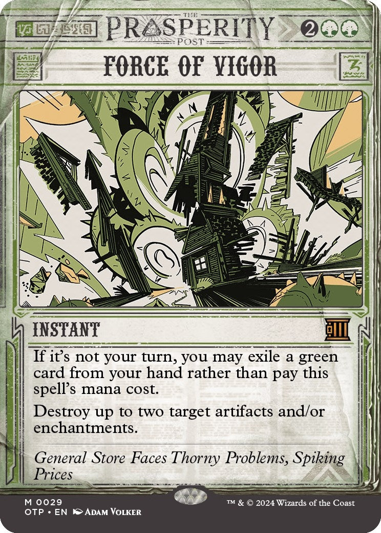 Force of Vigor (29) (Outlaws of Thunder Junction: Breaking News)