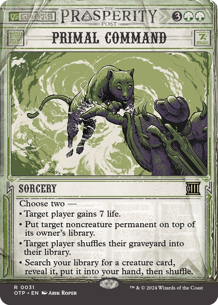 Primal Command (31) (Outlaws of Thunder Junction: Breaking News)