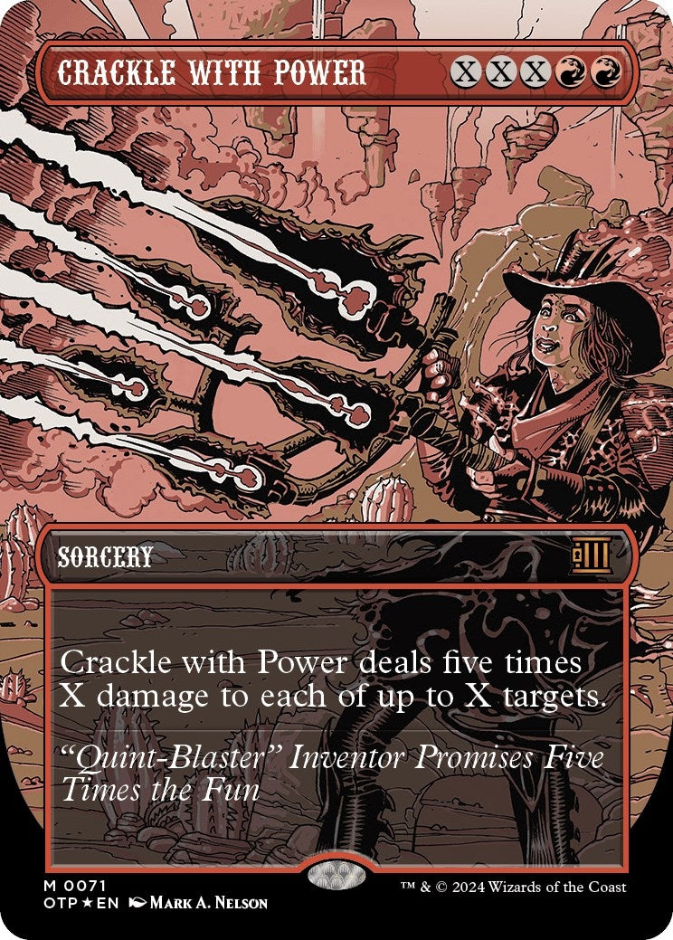 Crackle with Power (Textured Foil) (71) (Outlaws of Thunder Junction: Breaking News)