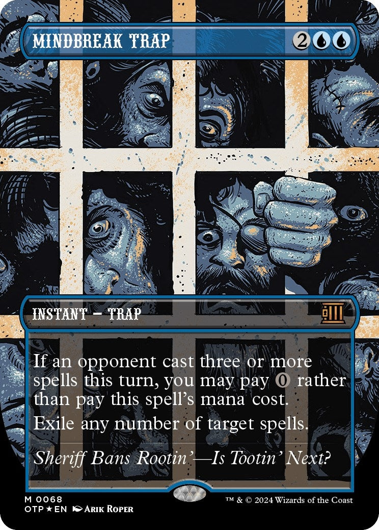 Mindbreak Trap (Textured Foil) (68) (Outlaws of Thunder Junction: Breaking News)