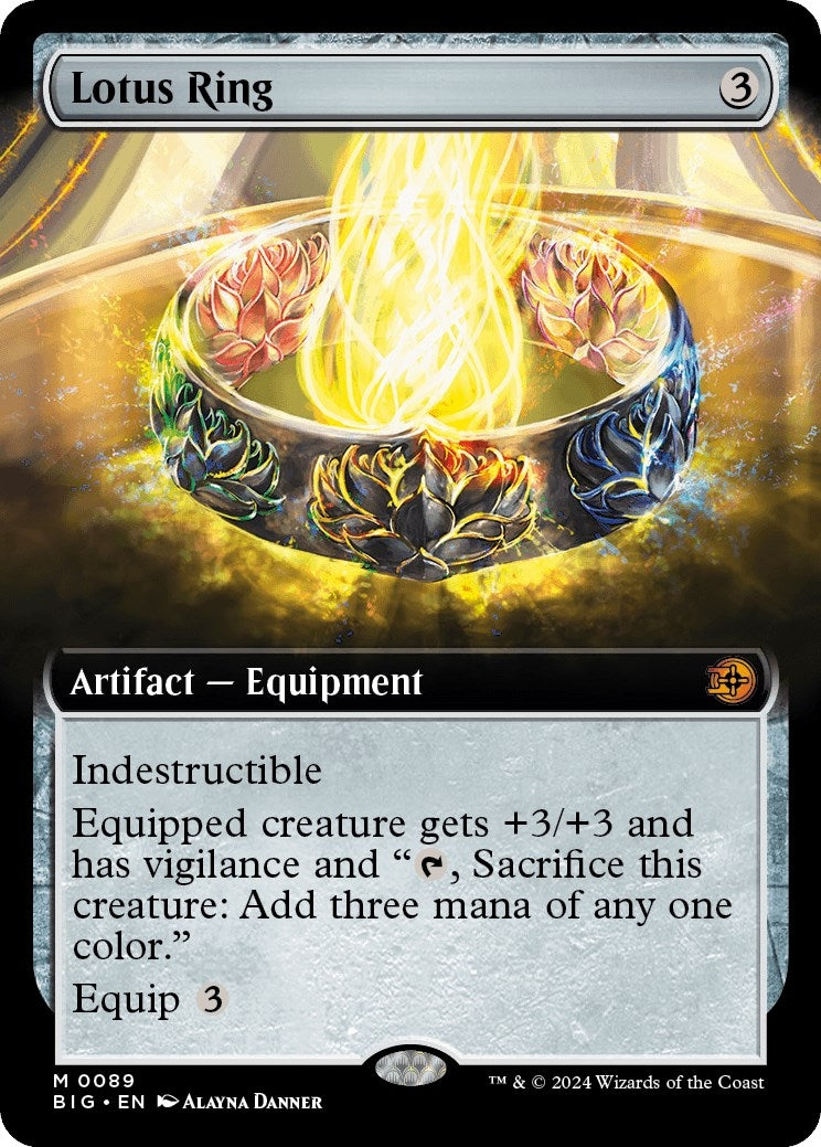 Lotus Ring (Extended Art) (89) (Outlaws of Thunder Junction: The Big Score)