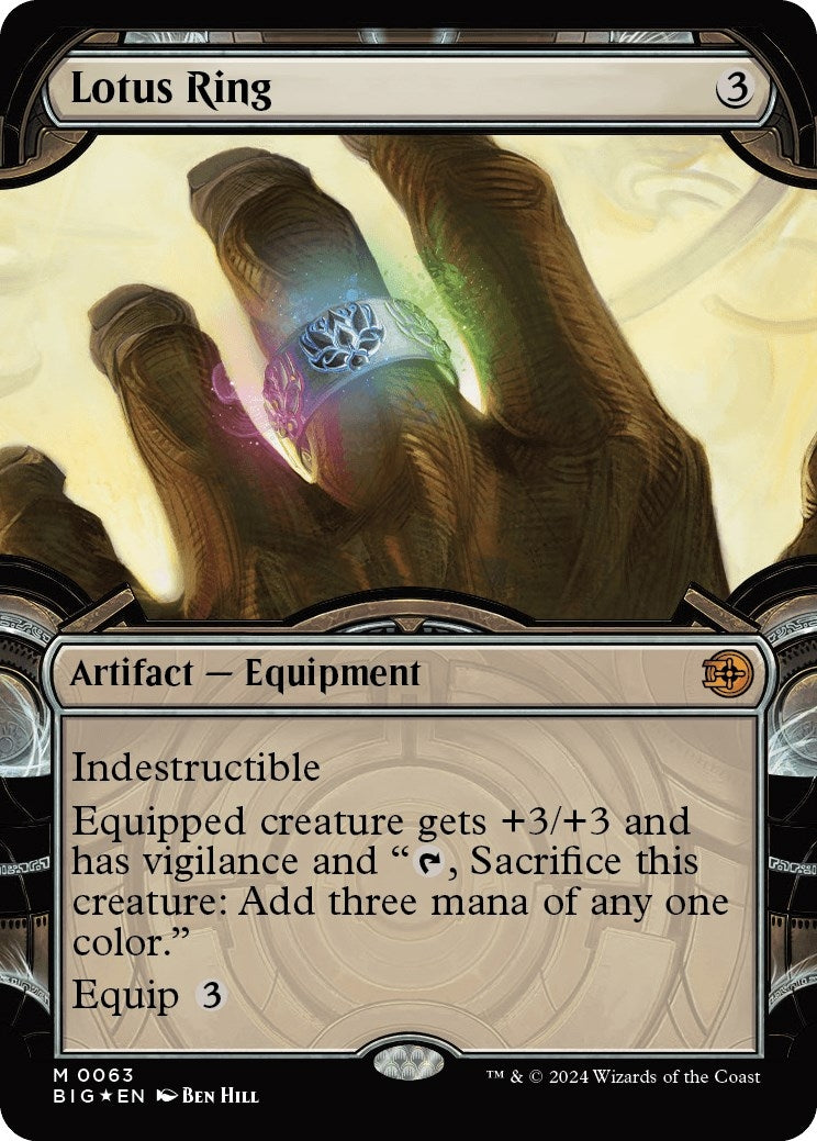 Lotus Ring (Showcase) (Raised Foil) (63) (Outlaws of Thunder Junction: The Big Score)