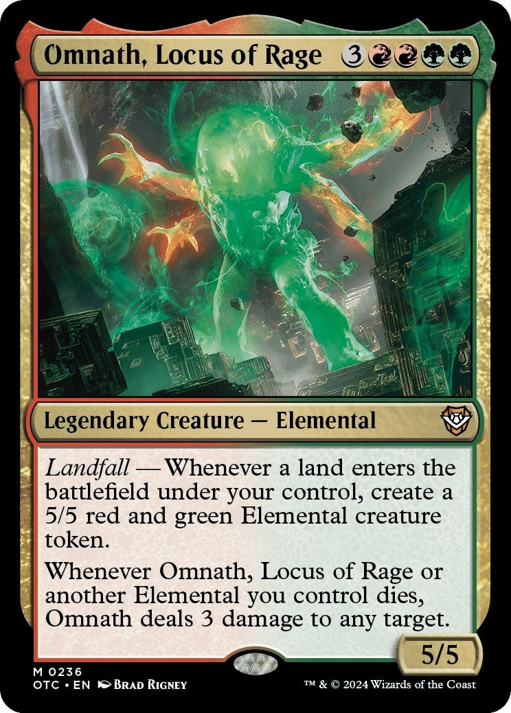 Omnath, Locus of Rage (236) (Commander: Outlaws of Thunder Junction)