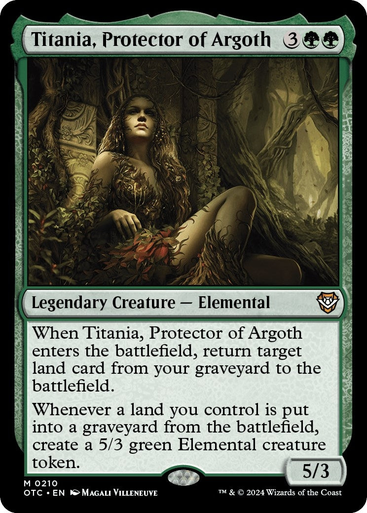 Titania, Protector of Argoth (210) (Commander: Outlaws of Thunder Junction)