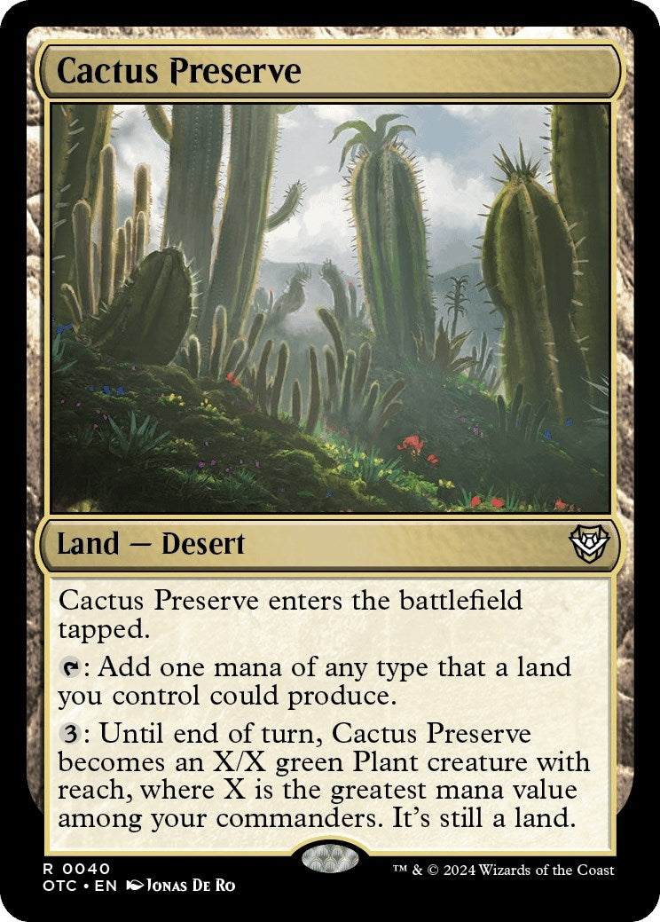 Cactus Preserve (40) (Commander: Outlaws of Thunder Junction)