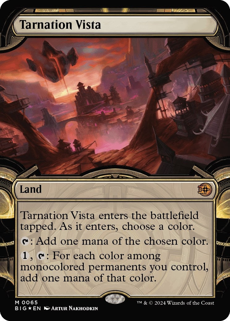 Tarnation Vista (Showcase) (Raised Foil) (65) (Outlaws of Thunder Junction: The Big Score)