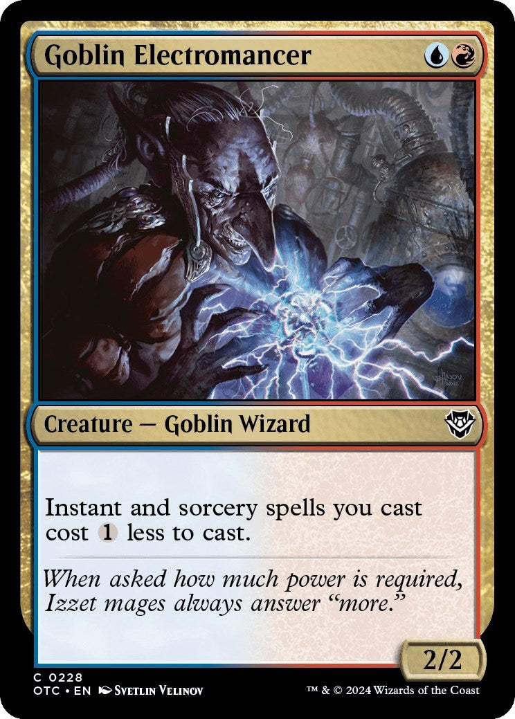 Goblin Electromancer (228) (Commander: Outlaws of Thunder Junction)