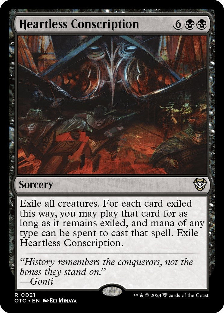 Heartless Conscription (21) (Commander: Outlaws of Thunder Junction)