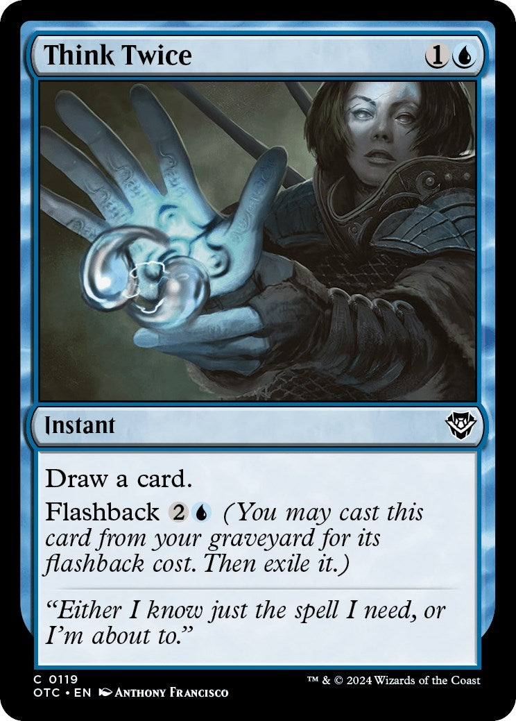 Image for Think Twice (119) (OTC) - Magic: The Gathering