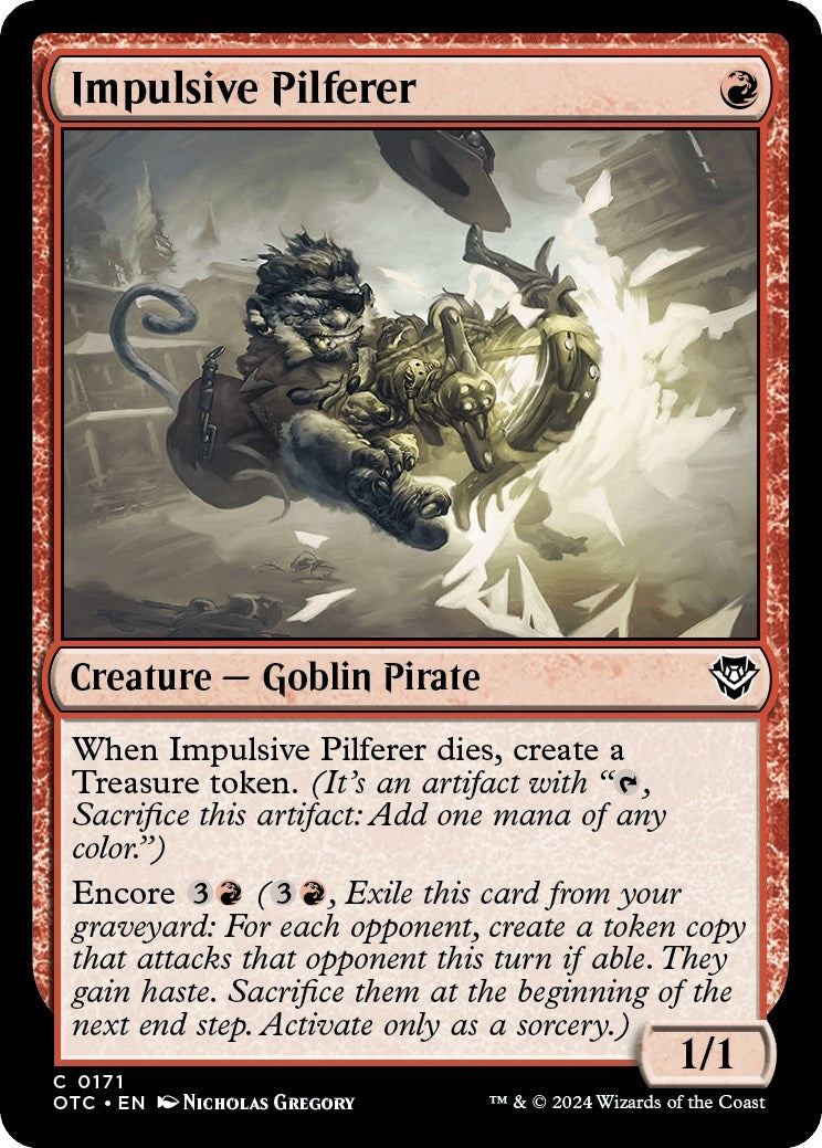 Image for Impulsive Pilferer (171) (OTC) - Magic: The Gathering