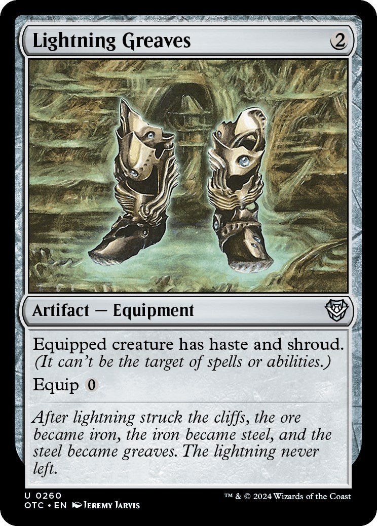 Lightning Greaves (260) (Commander: Outlaws of Thunder Junction)