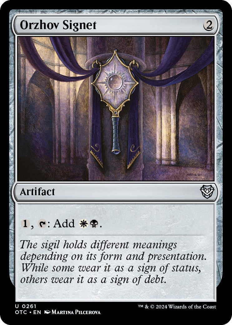 Orzhov Signet (261) (Commander: Outlaws of Thunder Junction)
