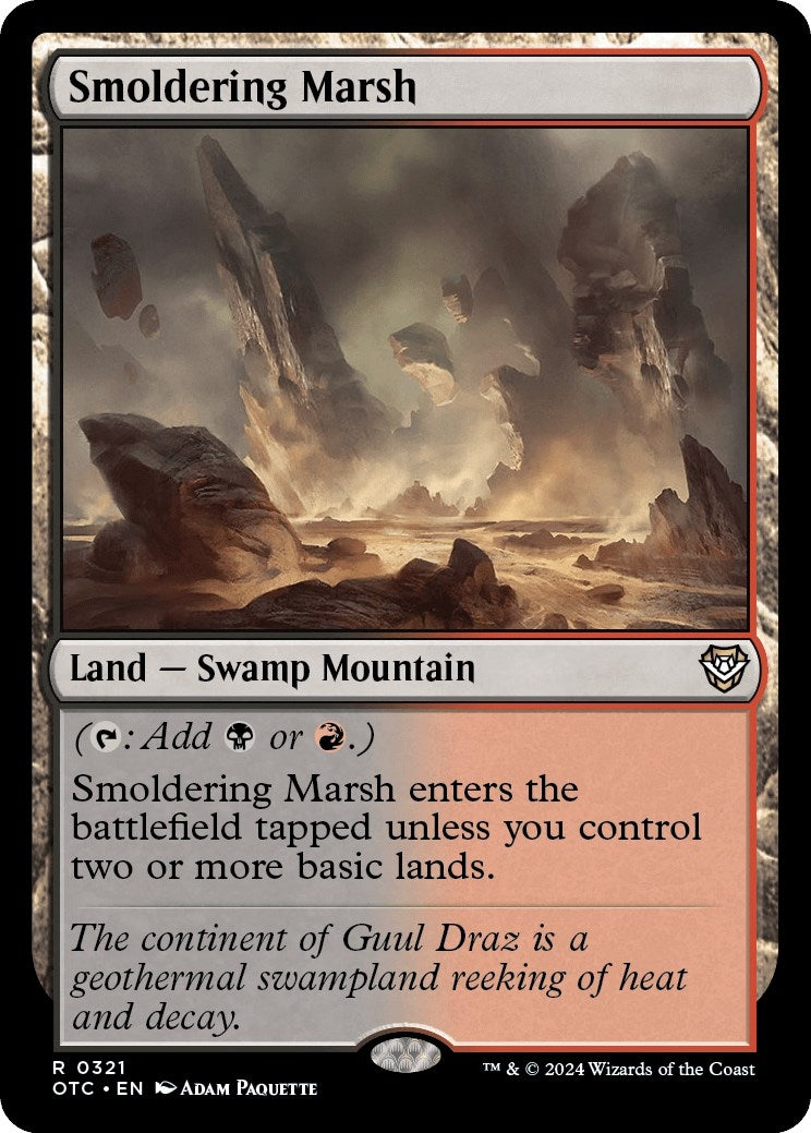 Smoldering Marsh (321) (Commander: Outlaws of Thunder Junction)
