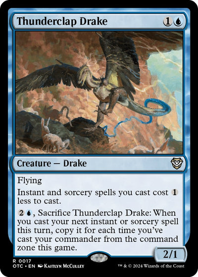 Thunderclap Drake (17) (Commander: Outlaws of Thunder Junction)