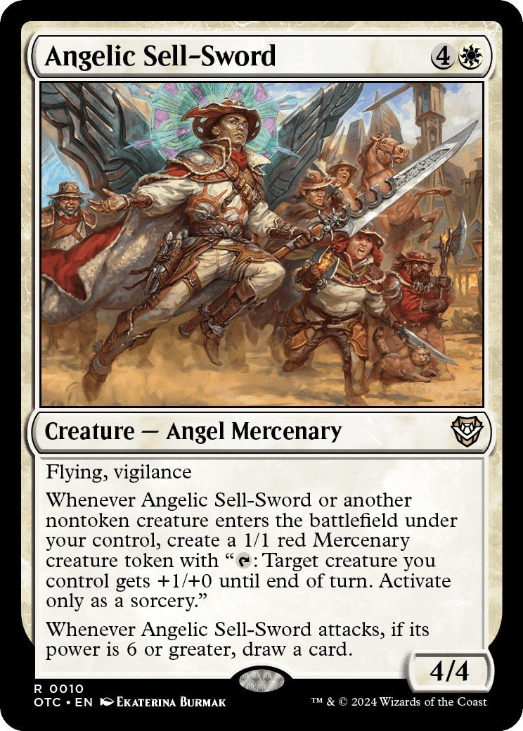 Angelic Sell-Sword (10) (Commander: Outlaws of Thunder Junction)