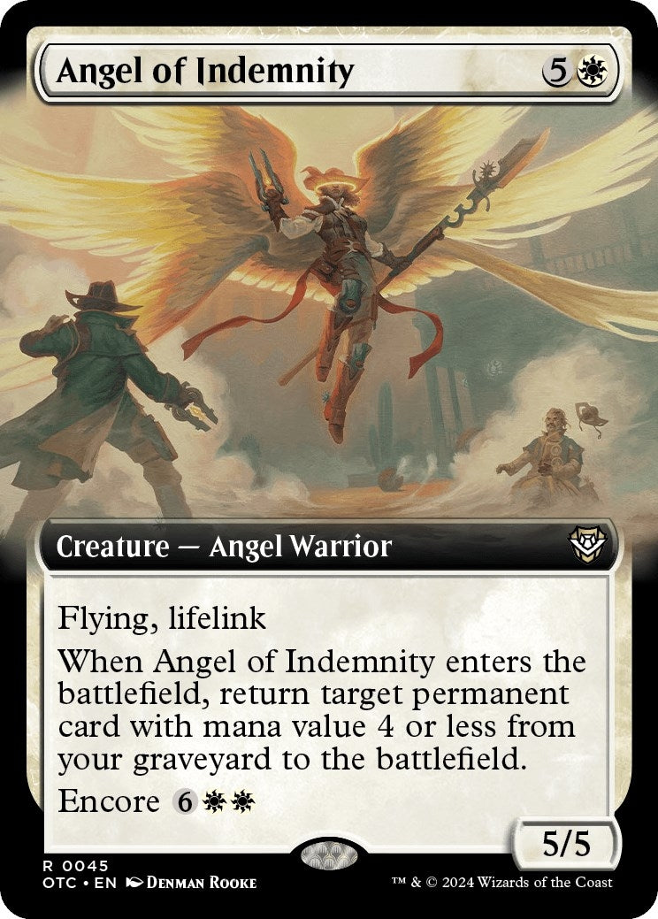Angel of Indemnity (Extended Art) (45) (Commander: Outlaws of Thunder Junction)
