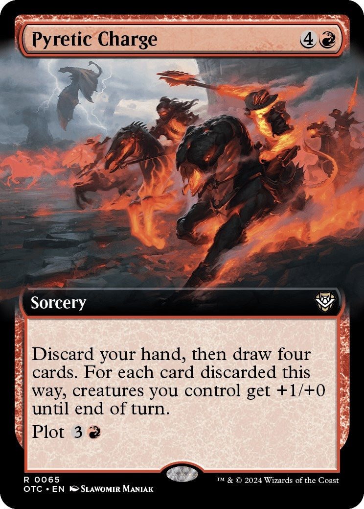 Pyretic Charge (Extended Art) (65) (Commander: Outlaws of Thunder Junction)