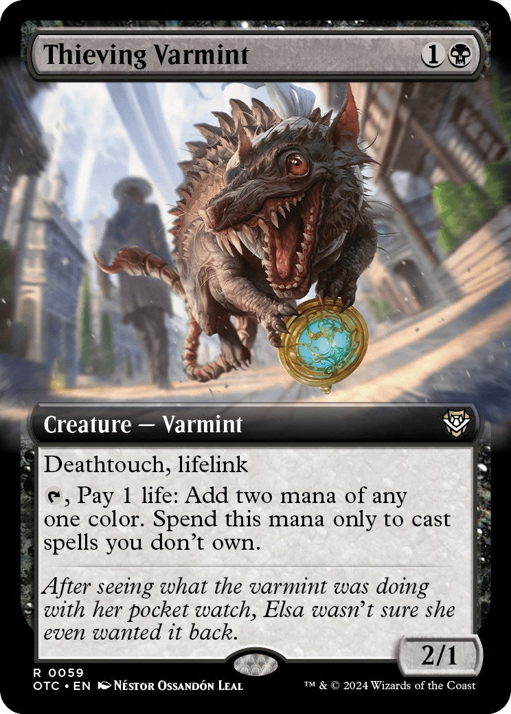 Thieving Varmint (Extended Art) (59) (Commander: Outlaws of Thunder Junction)