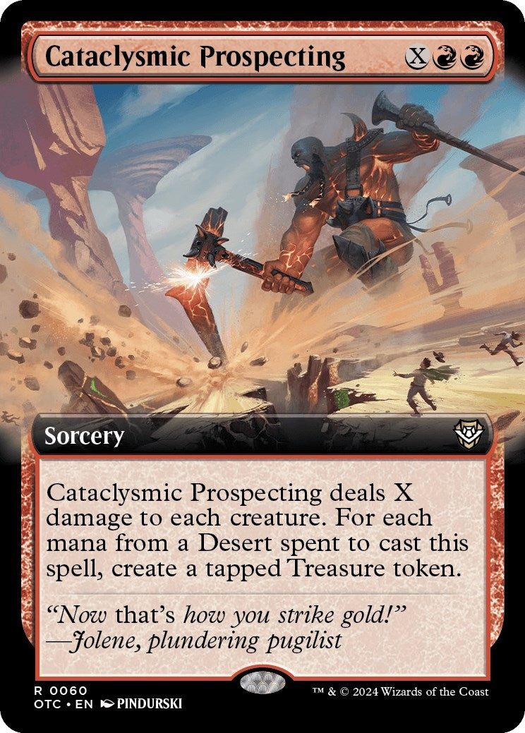 Cataclysmic Prospecting (Extended Art) (60) (Commander: Outlaws of Thunder Junction)
