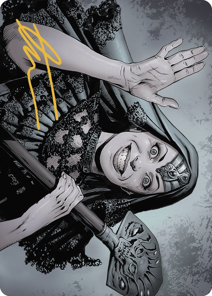 Gisa, the Hellraiser Art Card (Gold-Stamped Signature) (51) (Art Series: Outlaws of Thunder Junction)