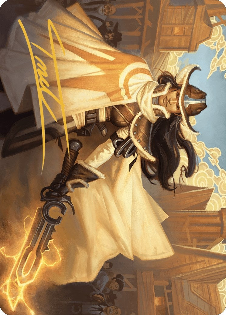 Omenport Vigilante Art Card (Gold-Stamped Signature) (3) (Art Series: Outlaws of Thunder Junction)