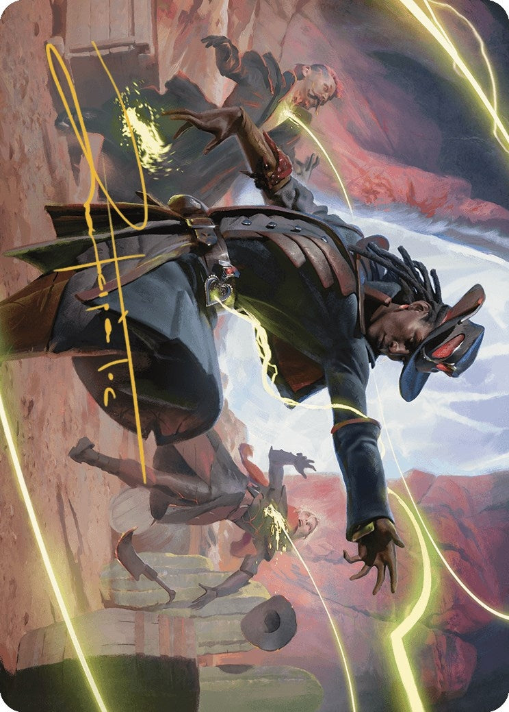 Lilah, Undefeated Slickshot Art Card (Gold-Stamped Signature) (26) (Art Series: Outlaws of Thunder Junction)