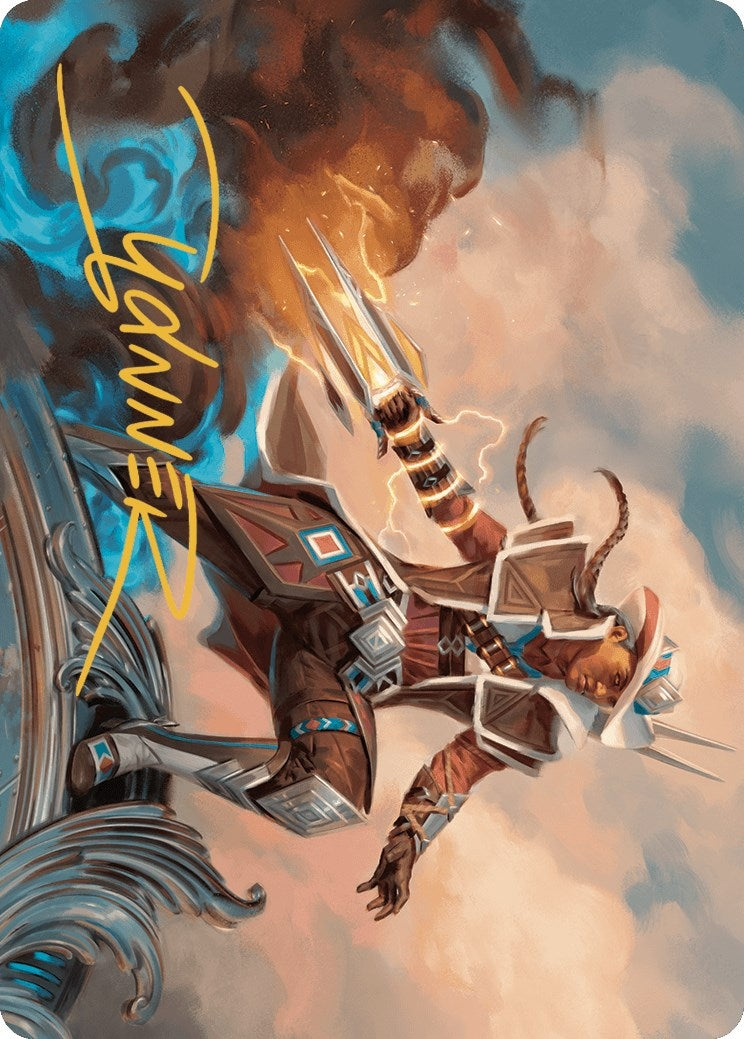 Annie Flash, the Veteran Art Card (Gold-Stamped Signature) (17) (Art Series: Outlaws of Thunder Junction)