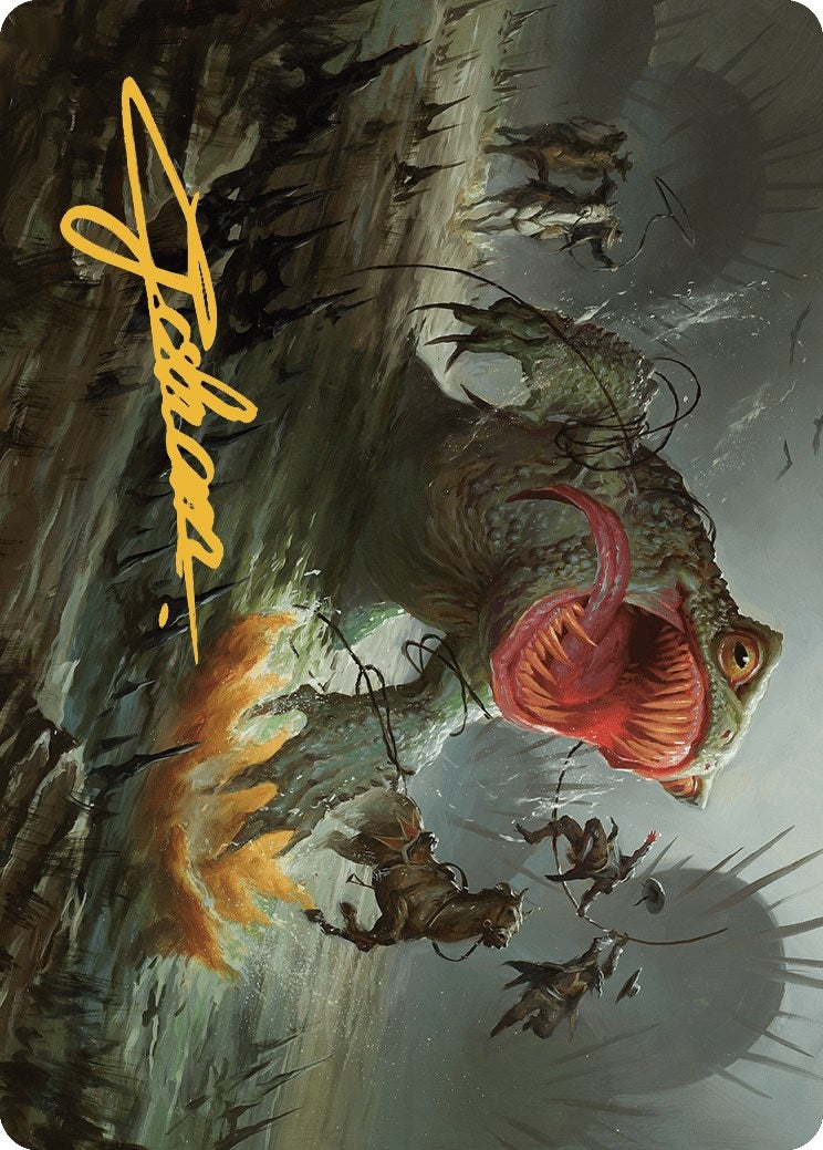 The Gitrog, Ravenous Ride Art Card (Gold-Stamped Signature) (22) (Art Series: Outlaws of Thunder Junction)