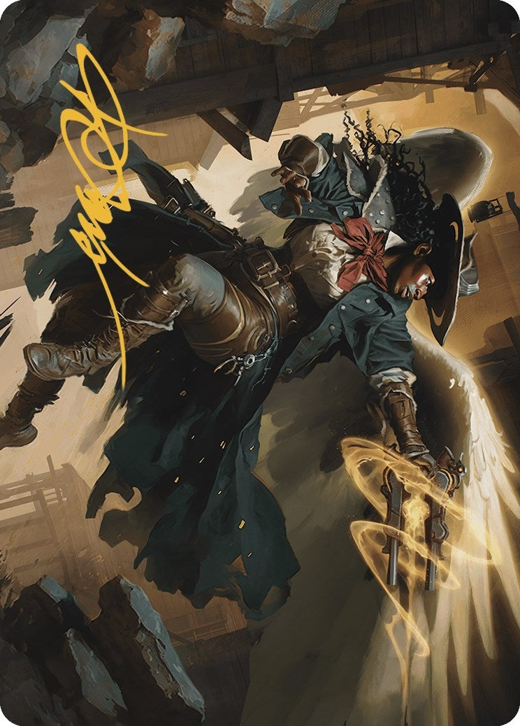 Archangel of Tithes Art Card (Gold-Stamped Signature) (1) (Art Series: Outlaws of Thunder Junction)