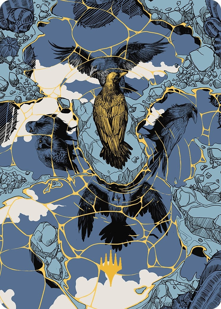 Fractured Identity Art Card (Gold-Stamped Planeswalker Symbol) (46) (Art Series: Outlaws of Thunder Junction)
