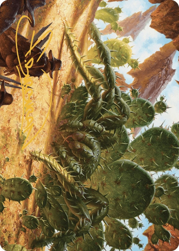 Cactarantula Art Card (Gold-Stamped Signature) (12) (Art Series: Outlaws of Thunder Junction)