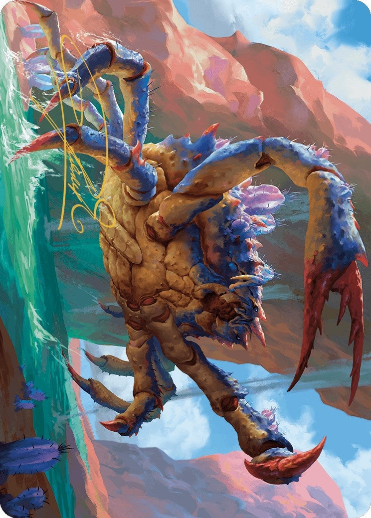 Canyon Crab Art Card (Gold-Stamped Signature) (4) (Art Series: Outlaws of Thunder Junction)