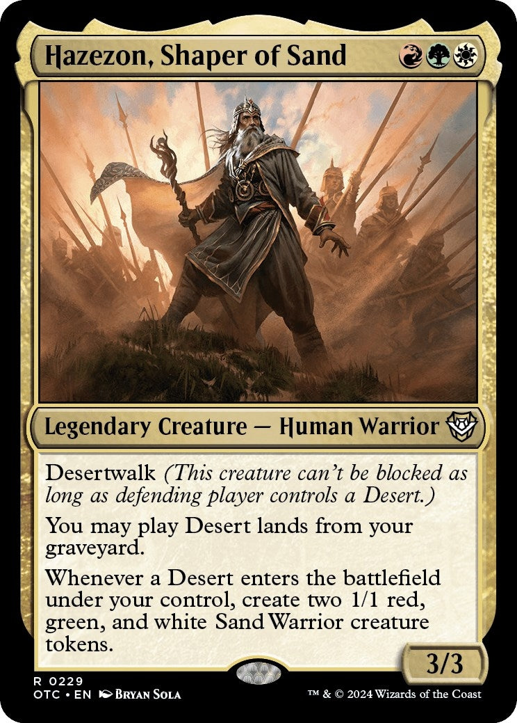 Hazezon, Shaper of Sand (229) (Commander: Outlaws of Thunder Junction)