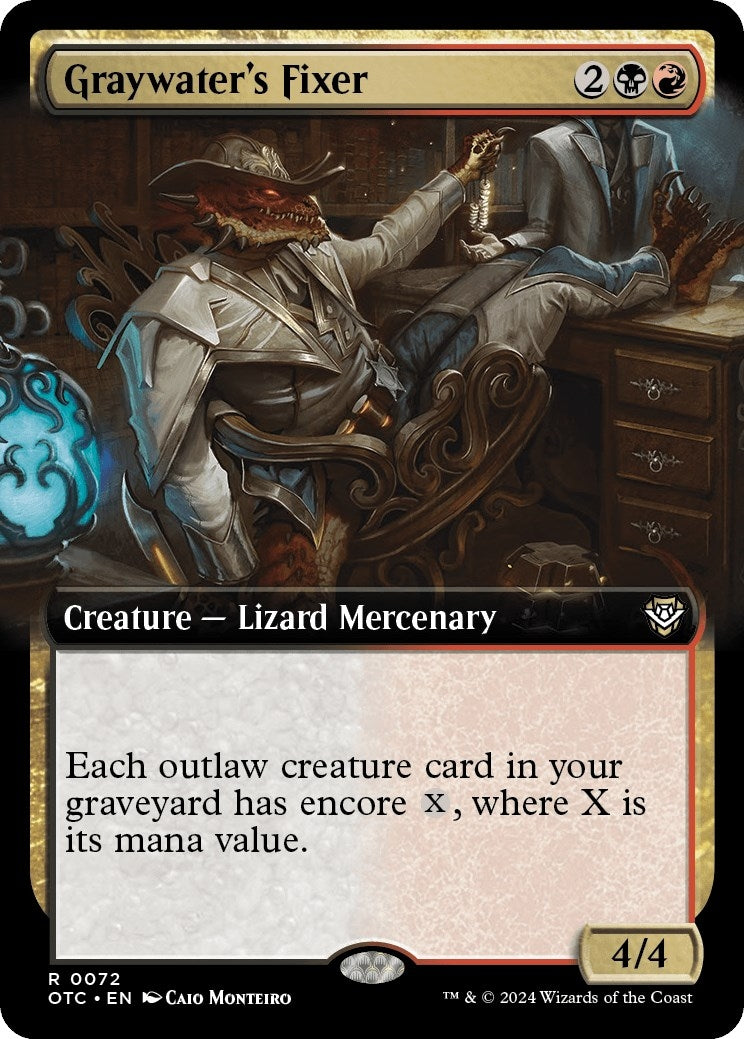Graywater's Fixer (Extended Art) (72) (Commander: Outlaws of Thunder Junction)