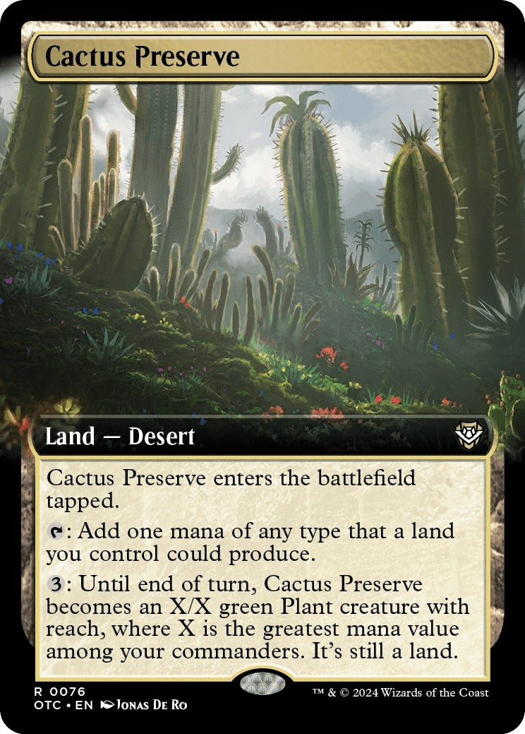 Cactus Preserve (Extended Art) (76) (Commander: Outlaws of Thunder Junction)