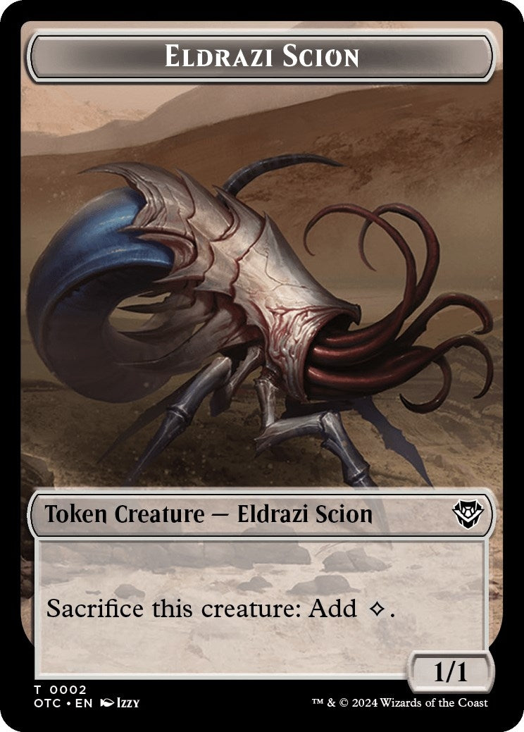 Eldrazi Scion // Manifest Double-Sided Token (2 // 28) (Commander: Outlaws of Thunder Junction)