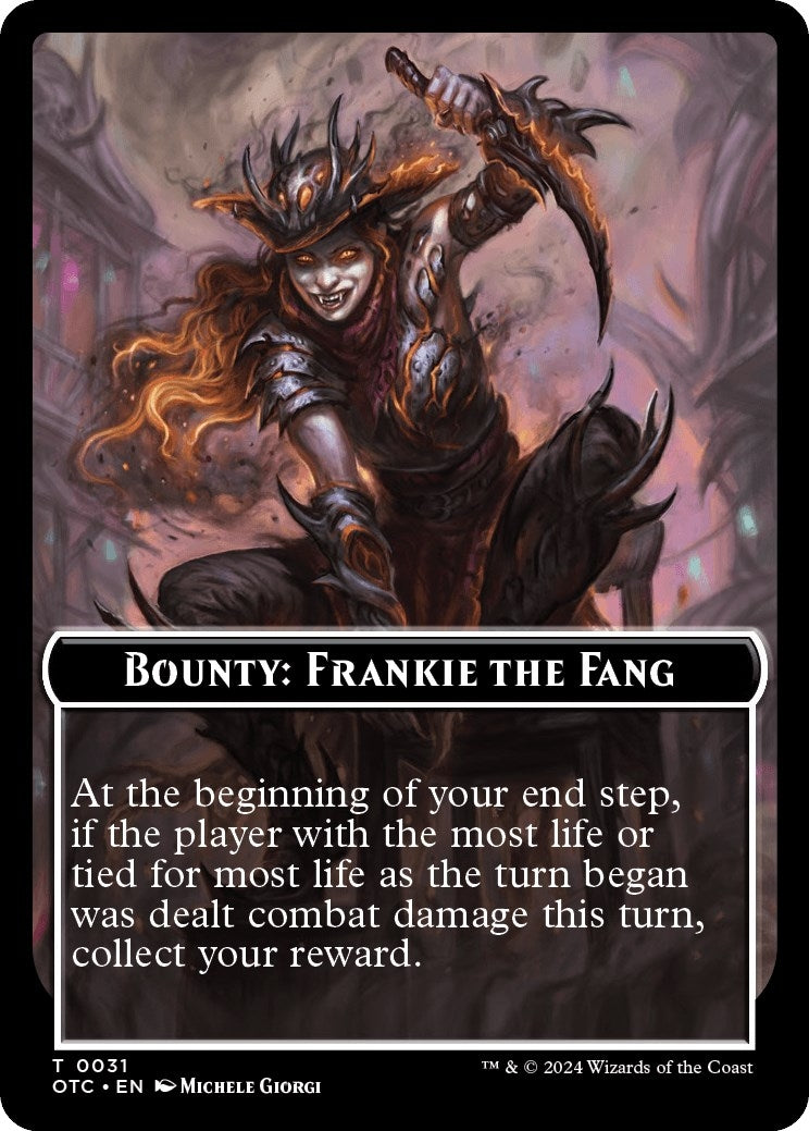Bounty: Frankie the Fang // Bounty Rules Double-Sided Token (31) (Commander: Outlaws of Thunder Junction)