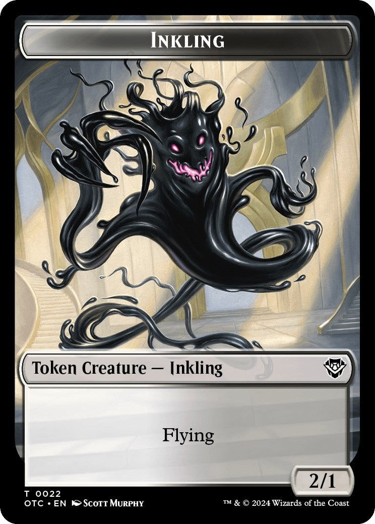 Inkling // Treasure Double-Sided Token (22 // 18) (Commander: Outlaws of Thunder Junction)