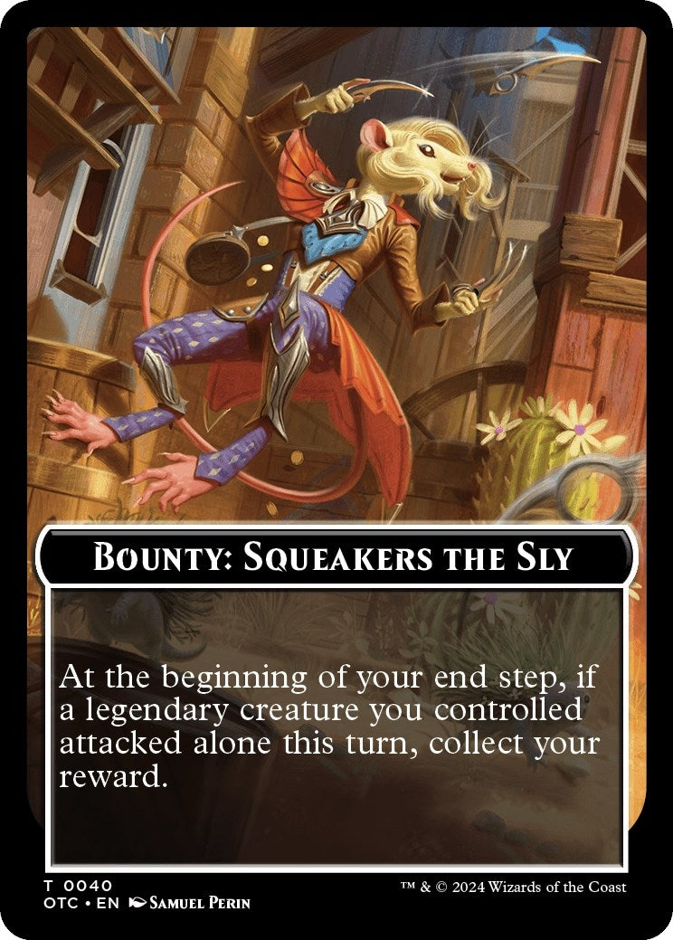 Bounty: Squeakers the Sly // Bounty Rules Double-Sided Token (40) (Commander: Outlaws of Thunder Junction)