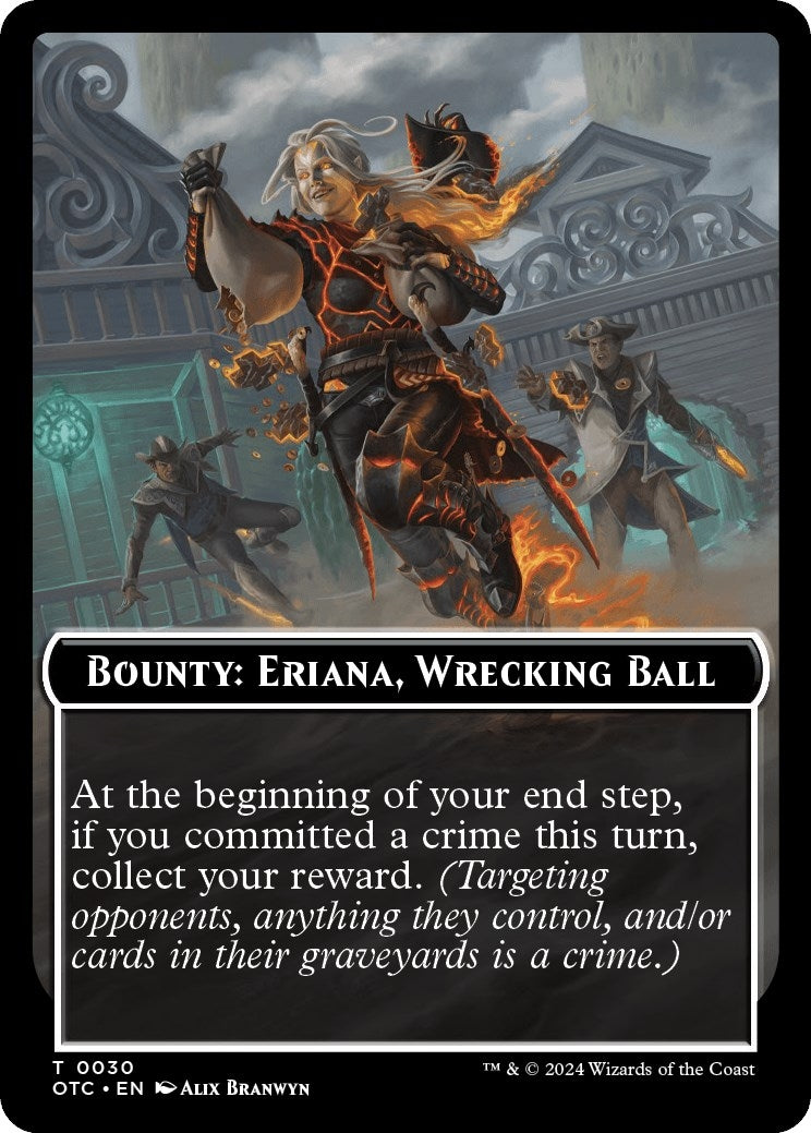 Bounty: Eriana, Wrecking Ball // Bounty Rules Double-Sided Token (30) (Commander: Outlaws of Thunder Junction)