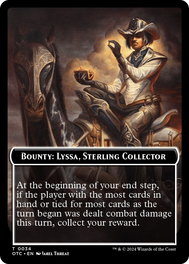 Bounty: Lyssa, Sterling Collector // Bounty Rules Double-Sided Token (34) (Commander: Outlaws of Thunder Junction)