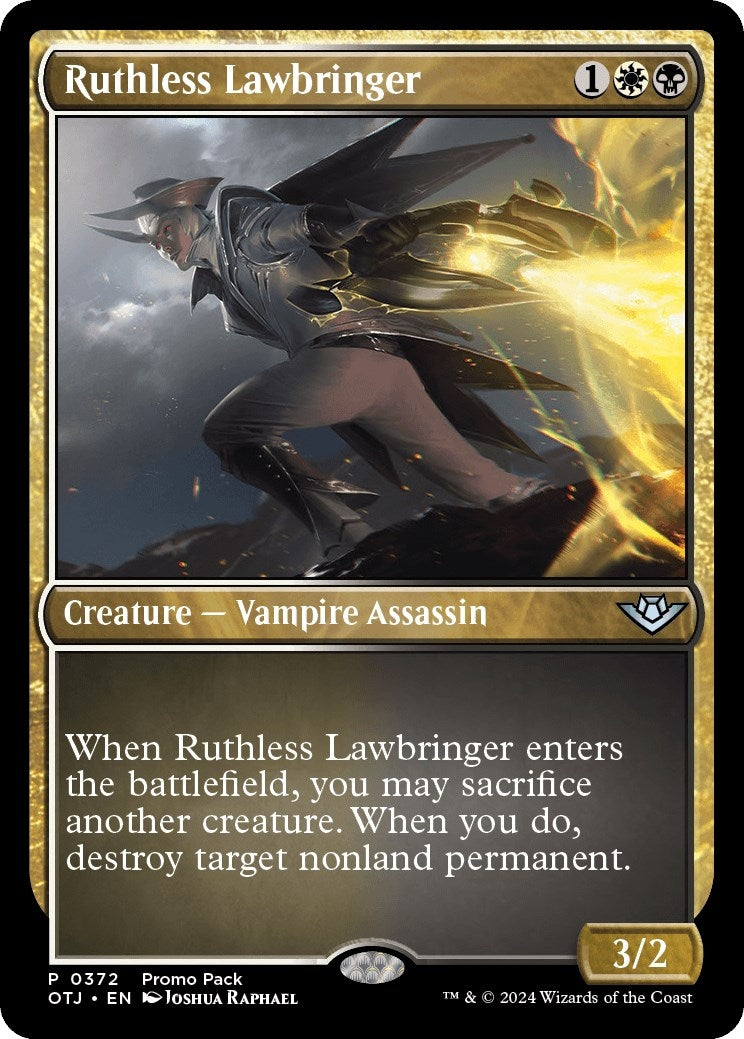 Ruthless Lawbringer (372) (Promo Pack: Outlaws of Thunder Junction) (PPOTJ)