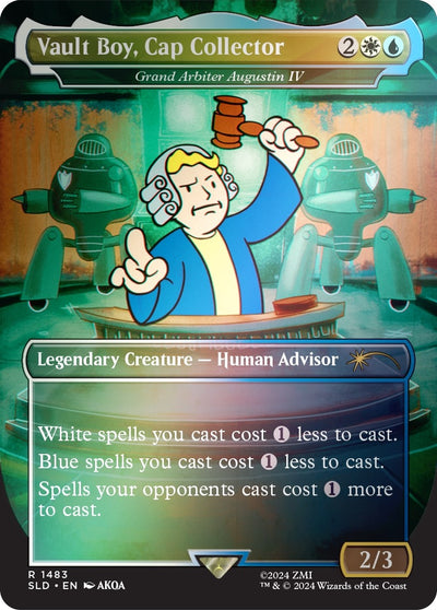 Vault Boy, Cap Collector - Grand Arbiter Augustin IV (Rainbow Foil) (1483) (Secret Lair Drop Series)